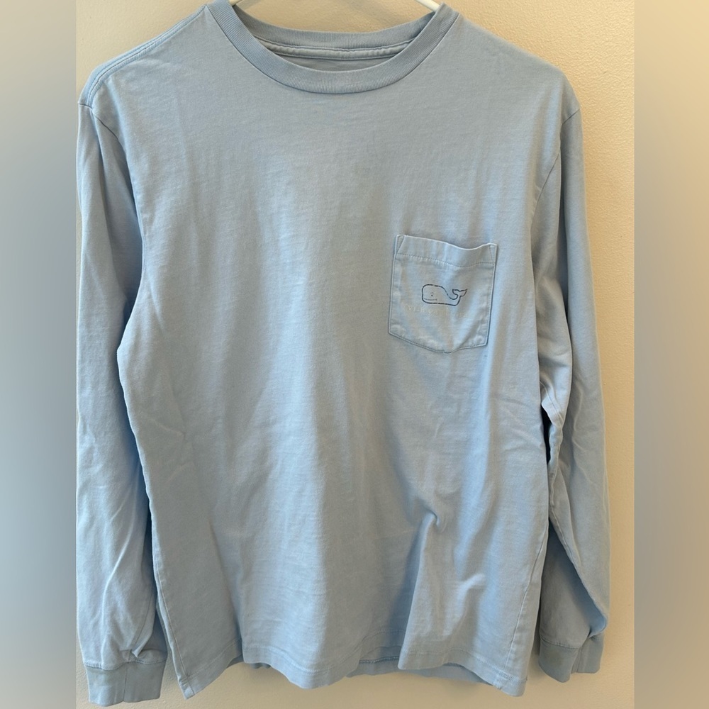 Light Blue Long Sleeve Teeshirt Classic casual vineyard vines woman's Xs